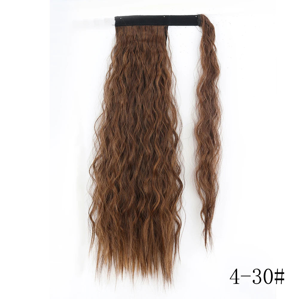 Long Straight Clip-in Ponytail Hair Extension Black