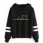 Womens Casual Stripe Hoodie and Sweatpants Set