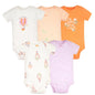 Cotton Summer Girls Bodysuit Set for Newborns