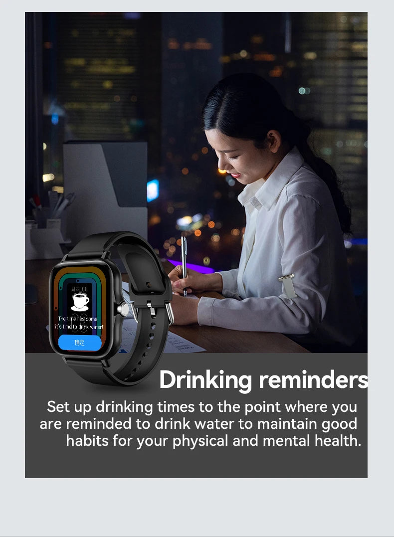 LAXASFIT Smart Watch Full Touch Sports Fitness Watch