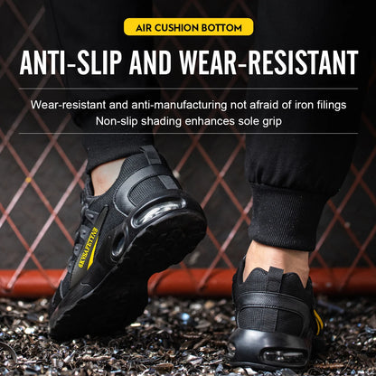 Men's Steel Toe Safety Shoes with Air Cushion