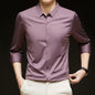 Men's Ultra-Stretch Slim-Fit Long Sleeve Shirt