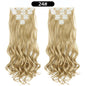 22 Inch Curly Wavy Clip In Hair Extensions Synthetic