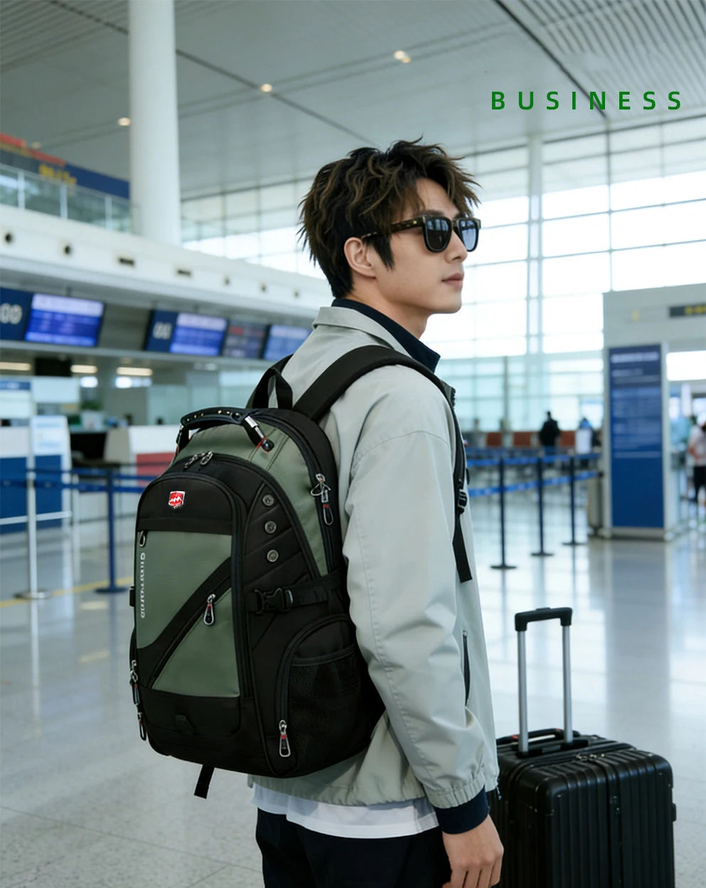 Waterproof Oxford Laptop Backpack for Travel and School
