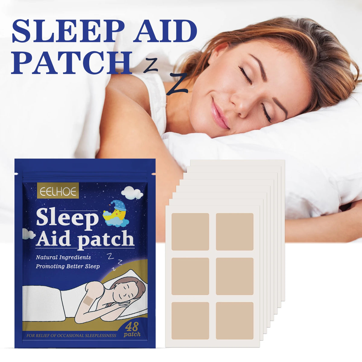 Natural Sleep Aid Lavender Patches for Nighttime Comfort