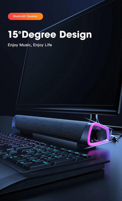 Bluetooth Computer Speaker Bar with Subwoofer