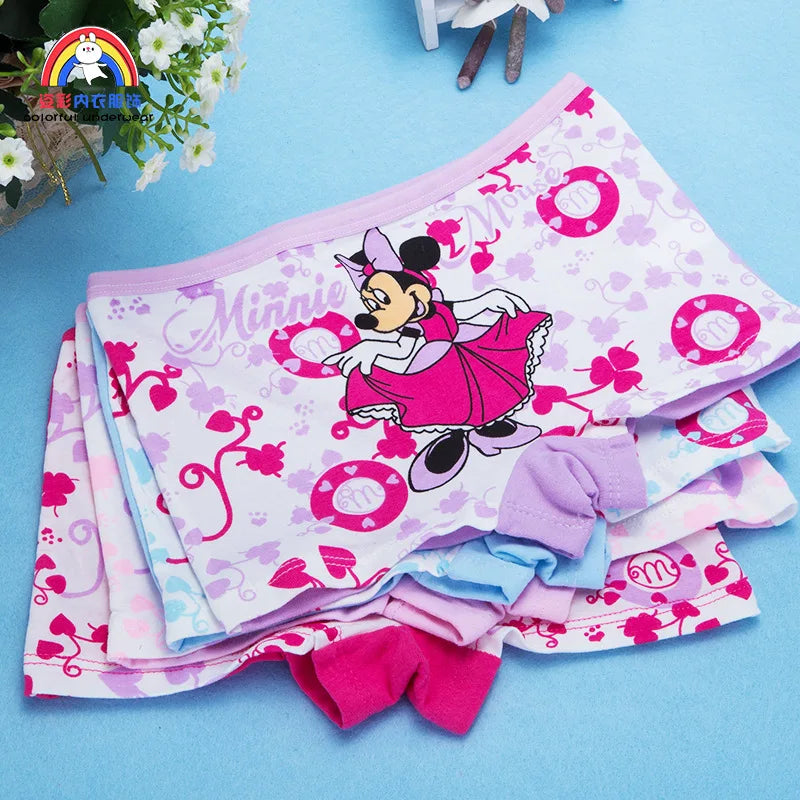Girls Cartoon Cotton Underwear Briefs Size 2T-10T