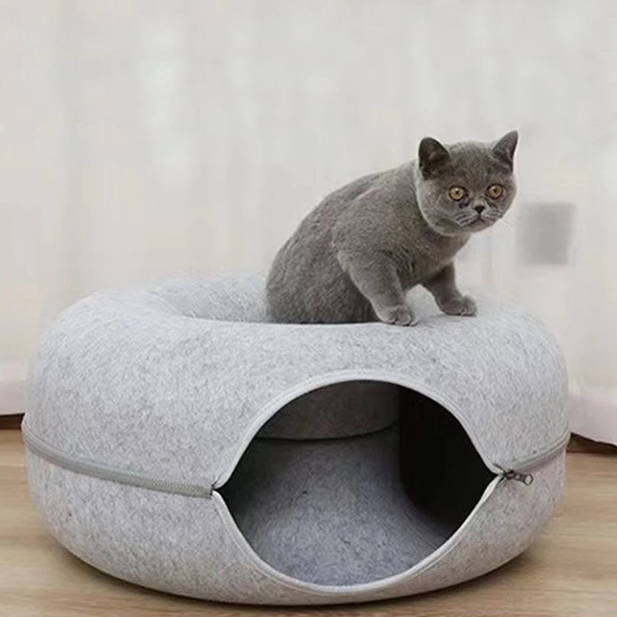 B-Tunnel Cat Bed Interactive Tunnel Felt Indoor Toy