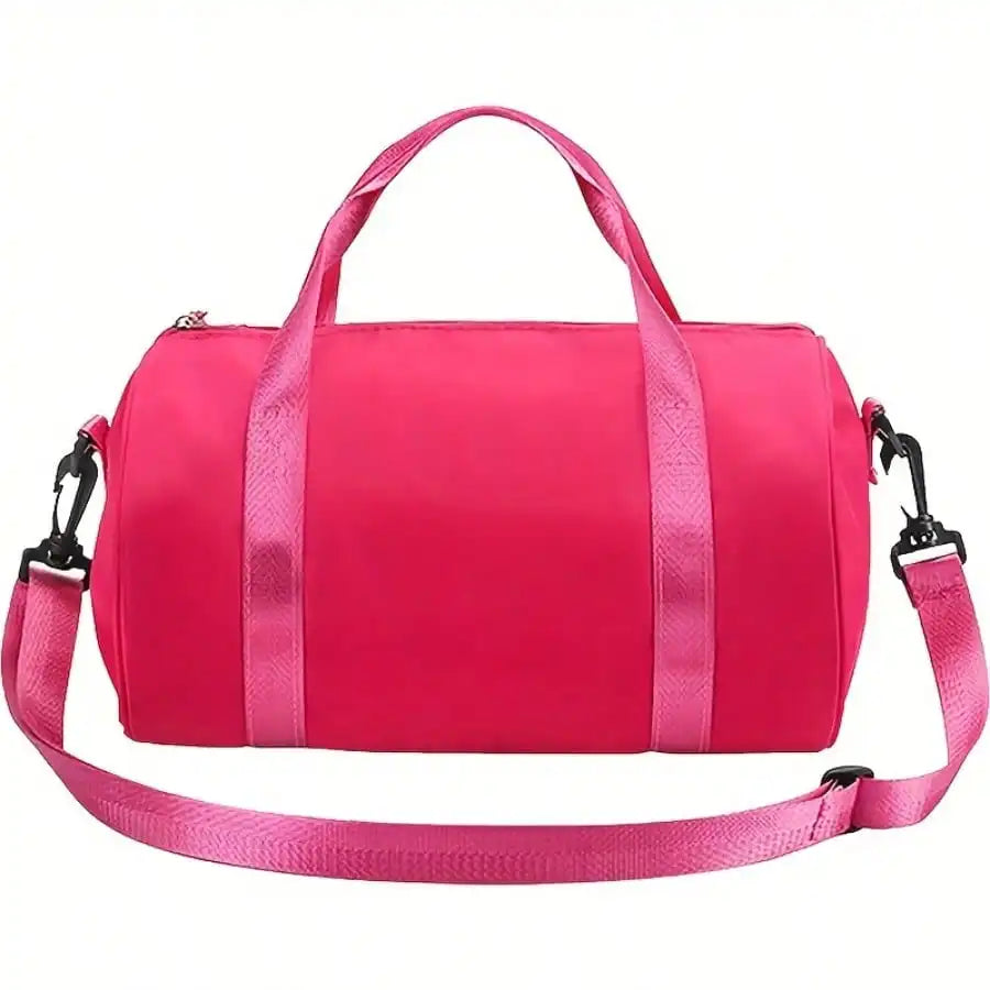 Mini Gym Bag Lightweight Pink Duffle Tote for Travel