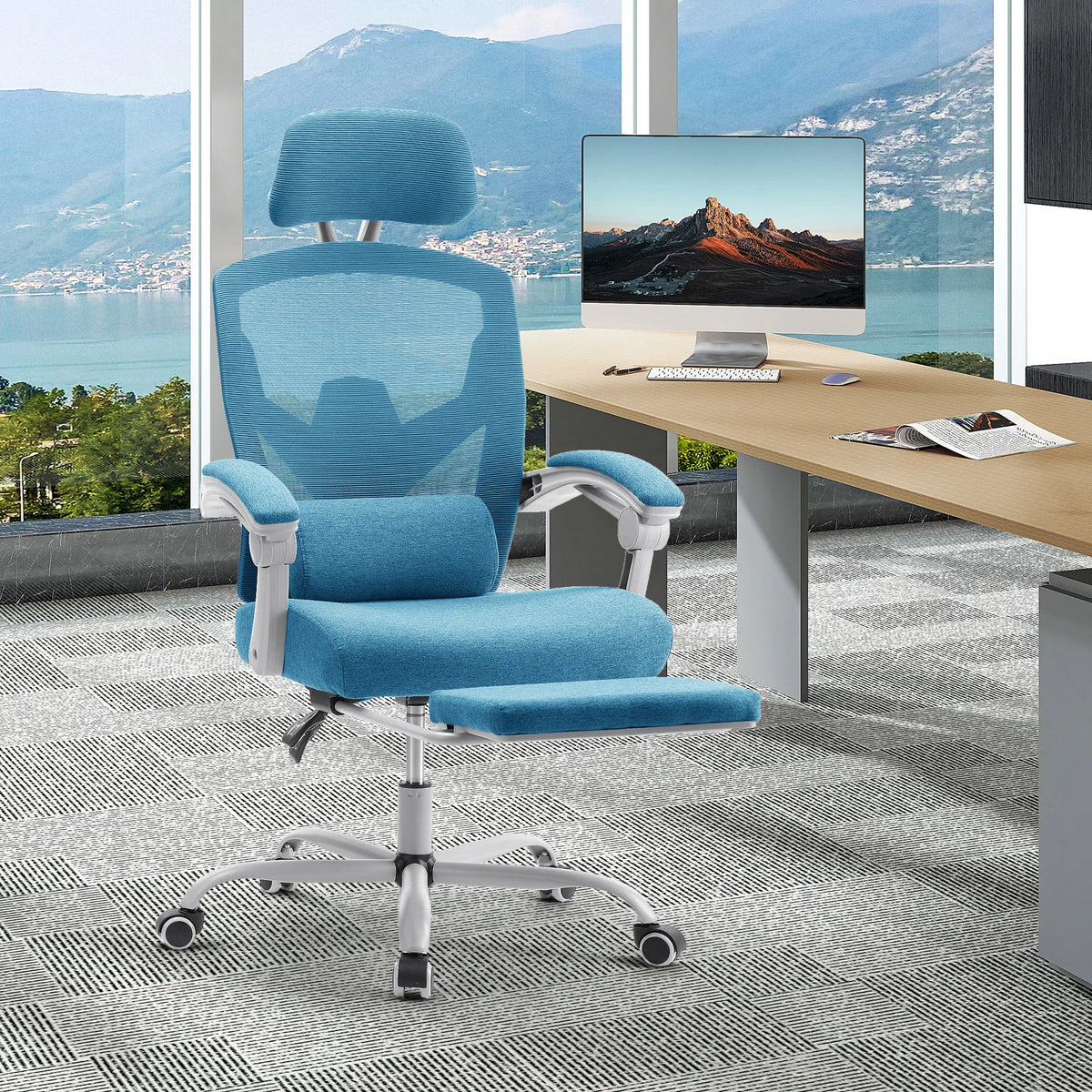 MCQ High Back Ergonomic Gaming Office Chair with Lumbar Support
