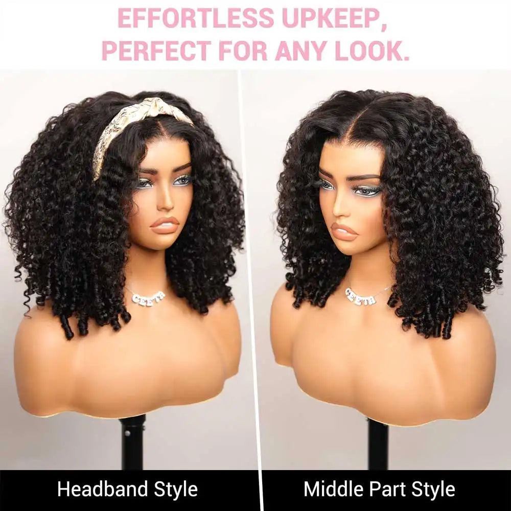 Burmese Curly Human Hair Wig 28 Inch 13x4 Lace Frontal
