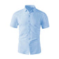 Men's Casual Short Sleeved Shirt Polyester Blend