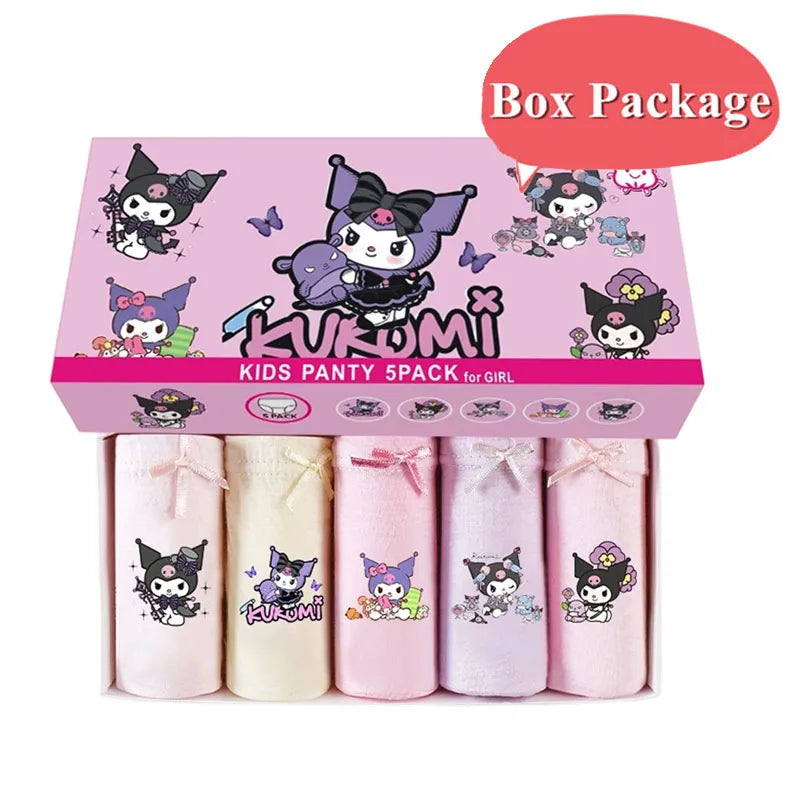 Cotton Girls Briefs with Cartoon Characters