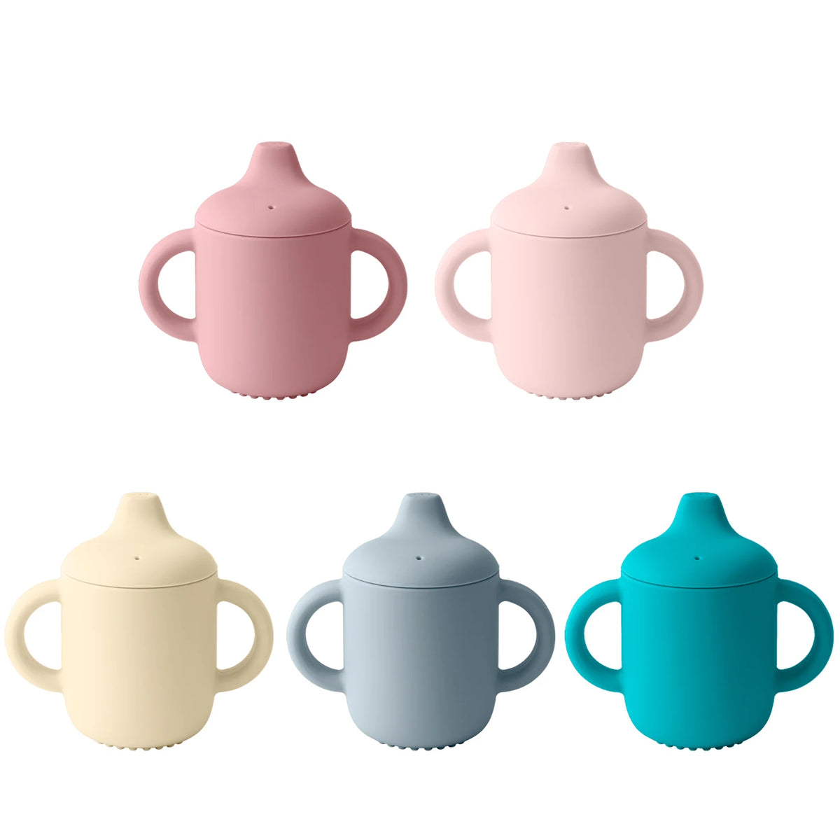 Silicone Baby Feeding Cup with Handle 180ml