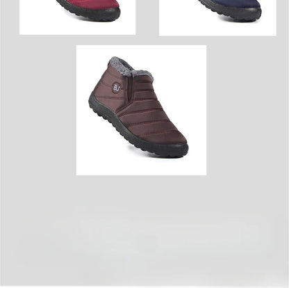 Waterproof Plush Ankle Snow Boots for Women