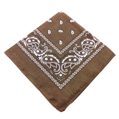 Unisex Polyester Paisley Bandana Hair Wrap