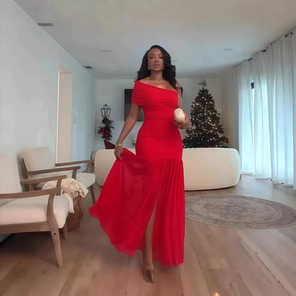 Elegant Off Shoulder Maxi Dress for Women