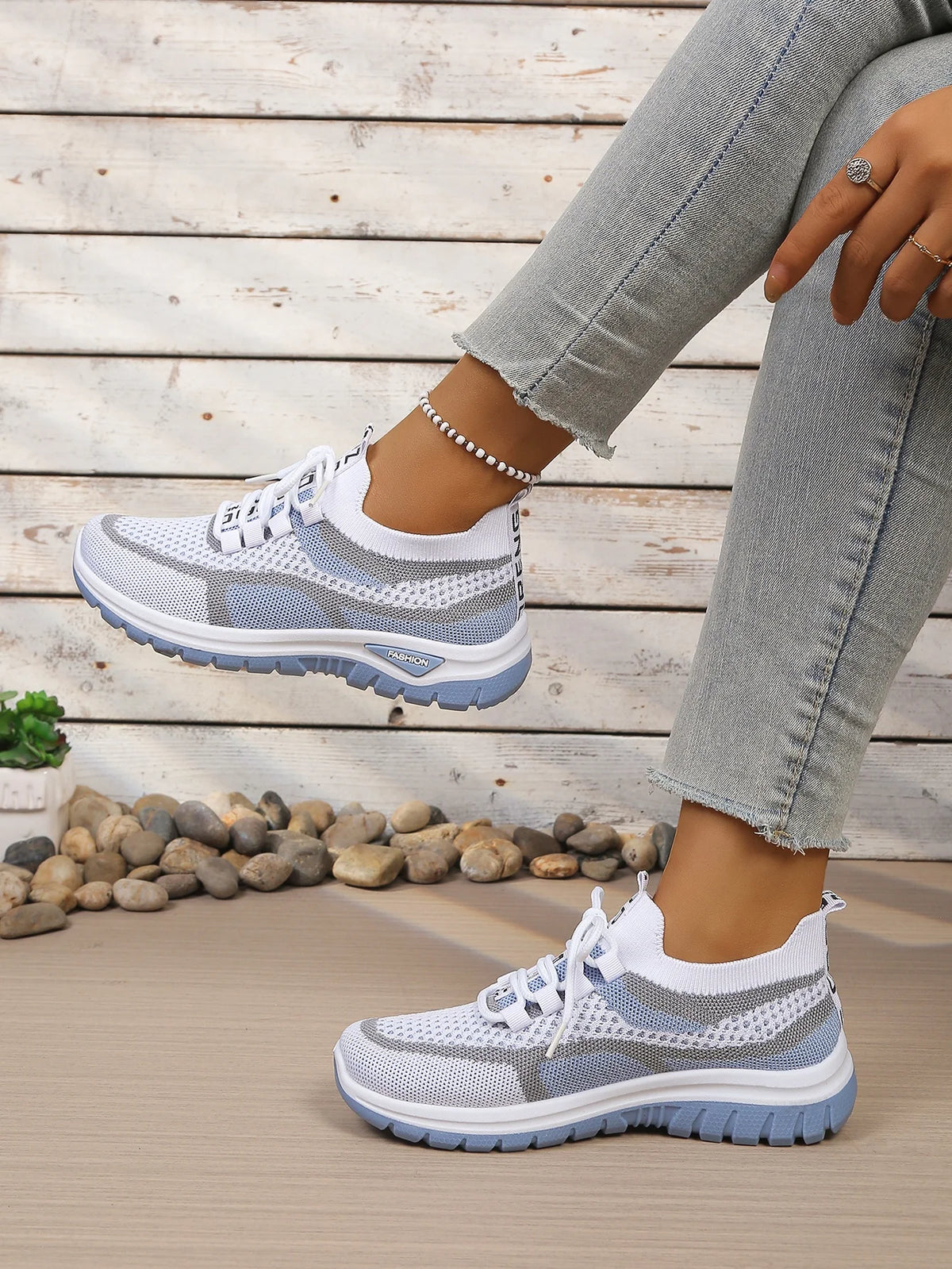 Women's Double-Color Canvas Work Sneakers