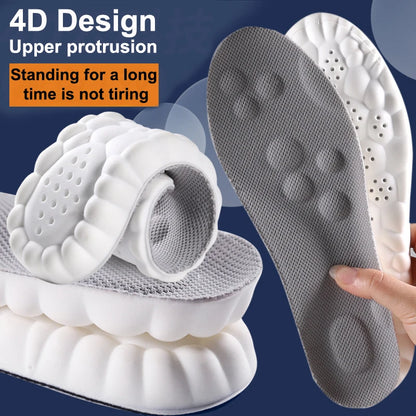Latex Shock Absorbing Insoles with Arch Support