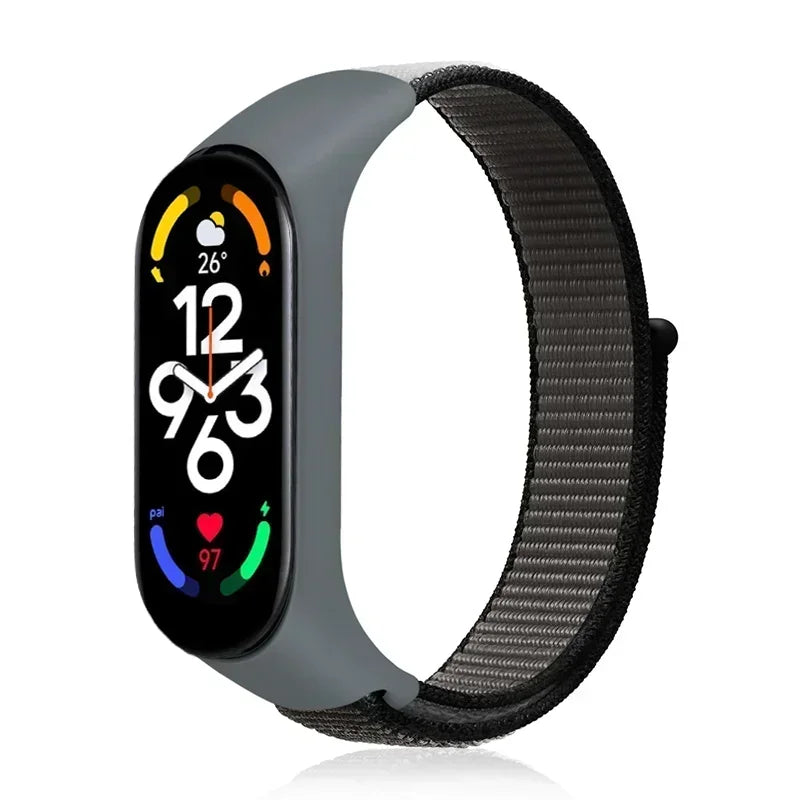 Nylon Adjustable Watchband for Xiaomi Mi Band 3 4 5 6 7