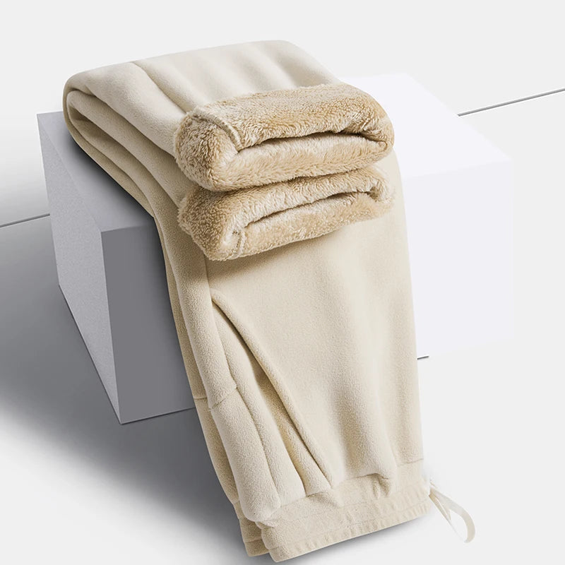 Unisex Winter Fleece Liner Drawstring Sweatpants