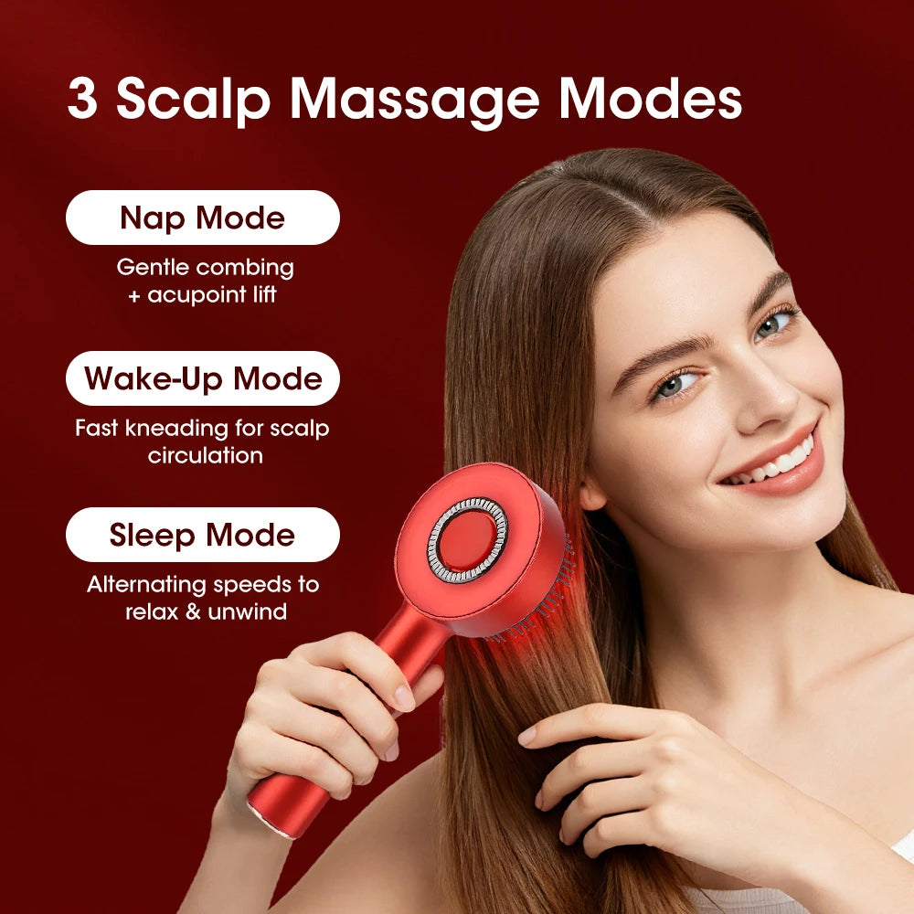 Modes Red Light Massage Comb with Liquid Applicator