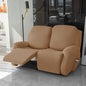Soft Polyester Recliner Sofa Cover Solid Color