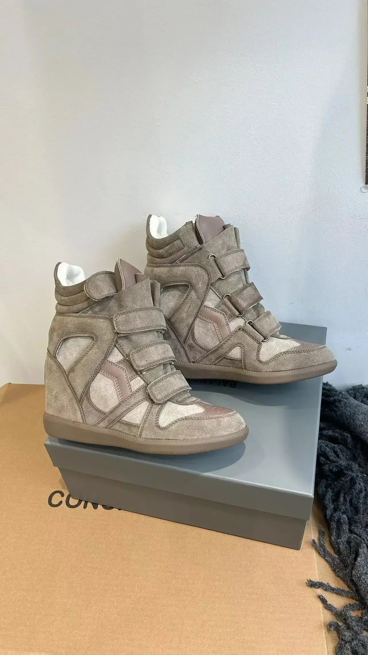 Women's Genuine Leather Ankle Boots with Hidden Heel