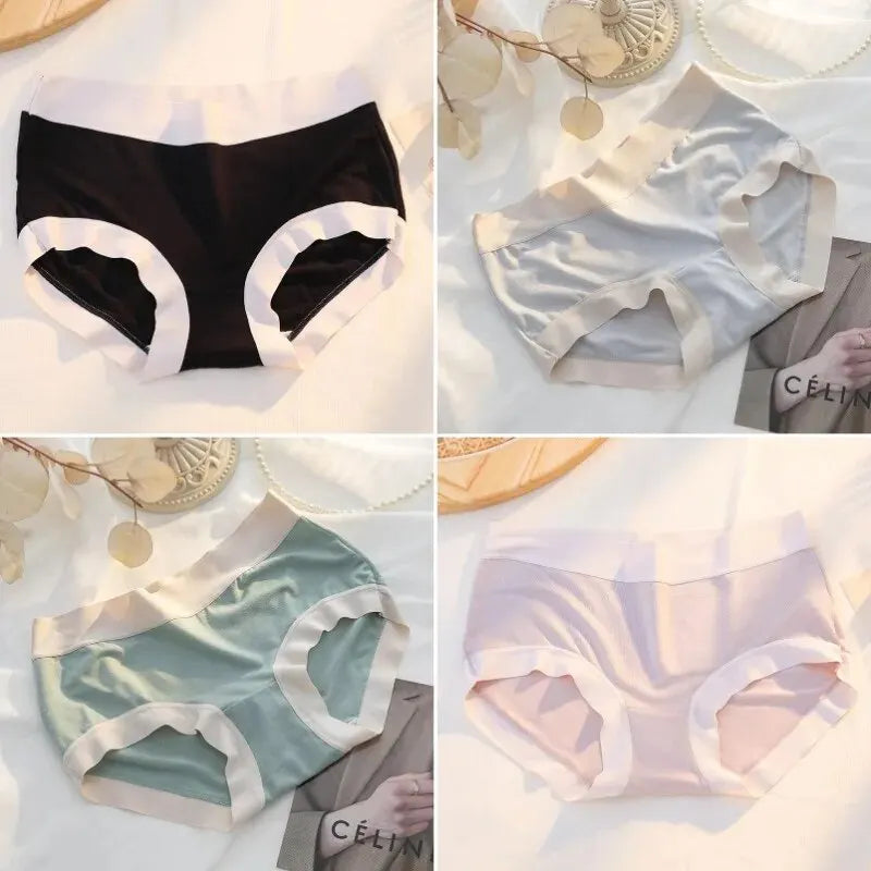 Women's Modal Seamless Briefs Underwear 4Pcs Set M-XL