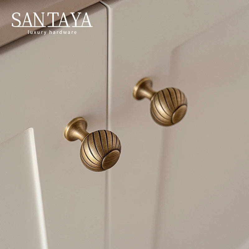 Brushed Antique Brass Kitchen Cabinet Pull Handle