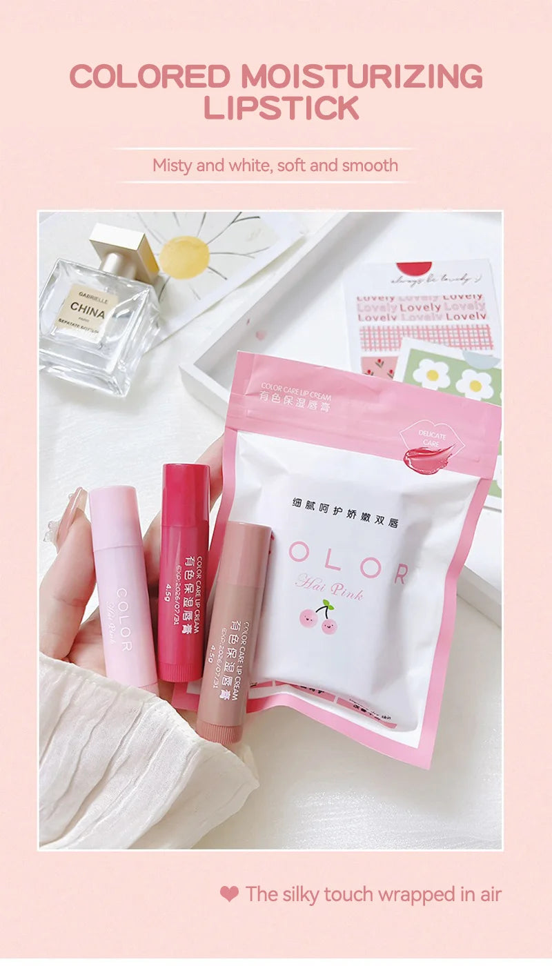 HAIPINK Tinted Lip Balm Set – 3 Pieces