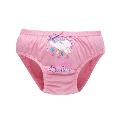 Girls Cotton Unicorn Cartoon Briefs Soft Underwear