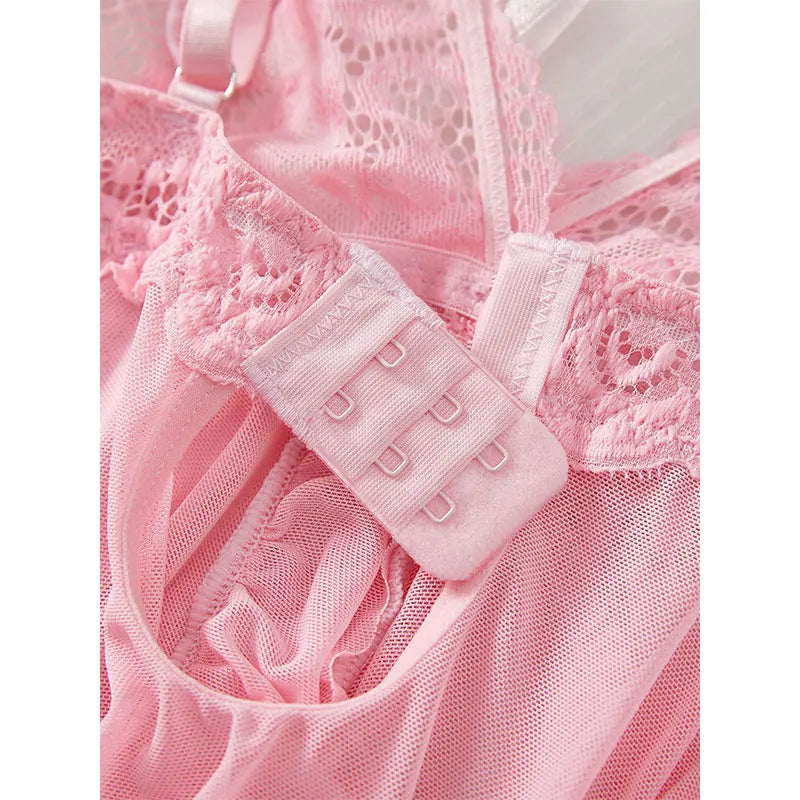 Summer Lace Thong Set Women’s Sexy Pajamas