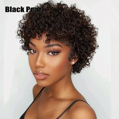 Brazilian Afro Puff Pixie Bob Wig 99J Natural Brown