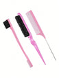 3pcs Styling Comb Set with Hair Brush and Edge Brush