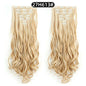 22 Inch Curly Wavy Clip In Hair Extensions Synthetic