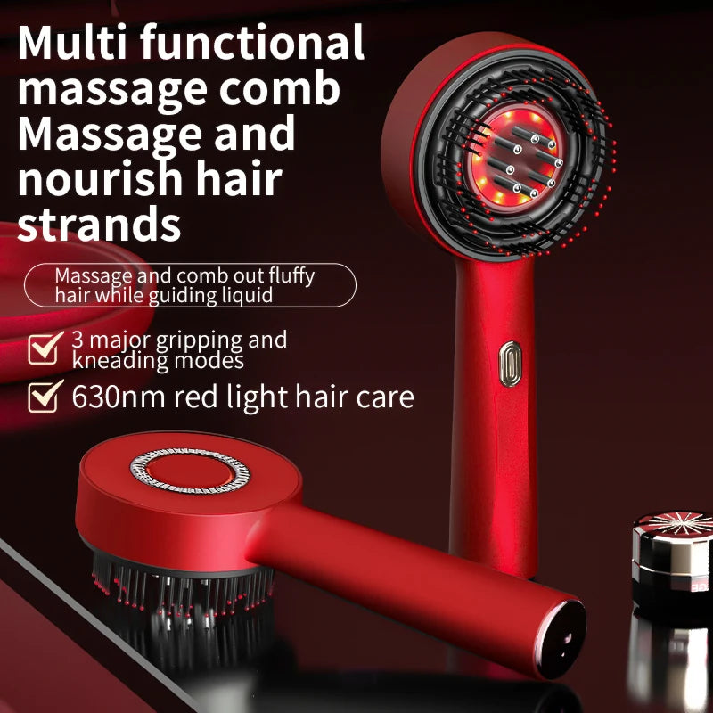 Modes Red Light Massage Comb with Liquid Applicator