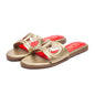 CHCH Women's Black Flat Indoor Slippers