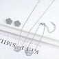 18k Gold-Plated Five-Leaf Flower Jewelry Set