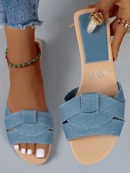 Woven Flat Women's Sandals for Summer Comfort