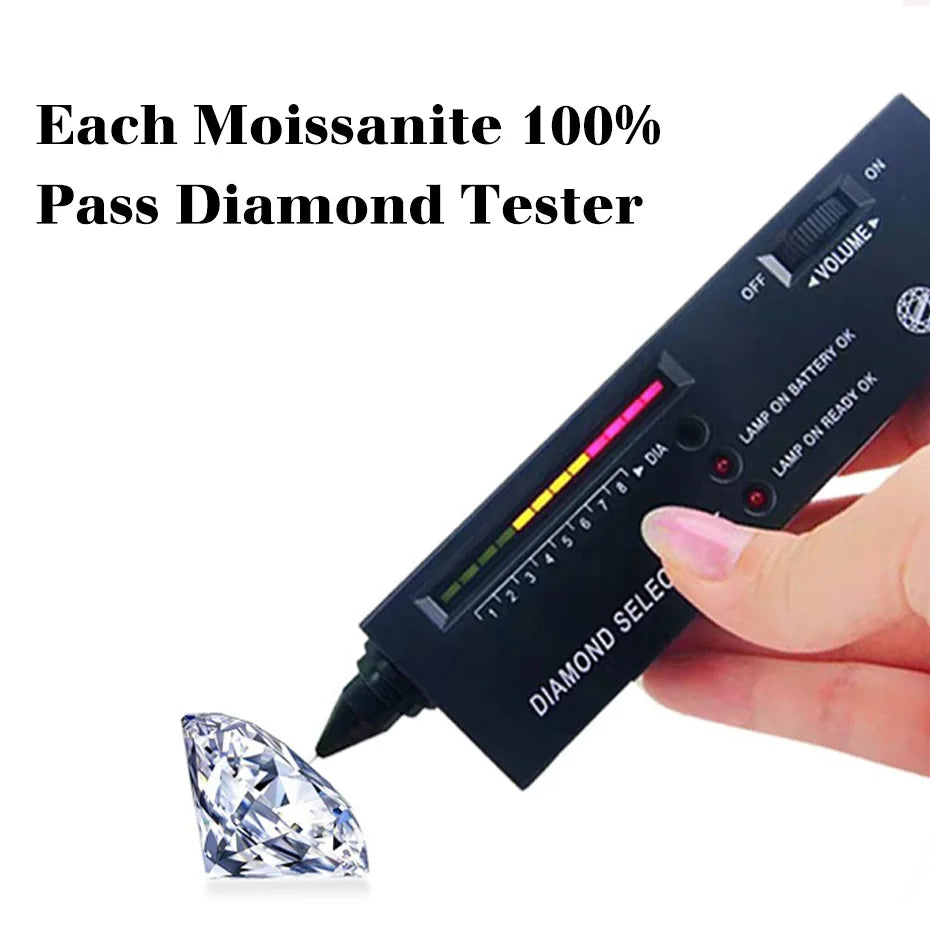2ct Moissanite Diamond Ring for Women in Sterling Silver