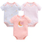 Cotton Lion Print Baby Bodysuit Set for Boys