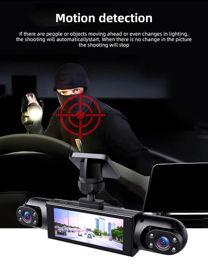 1080P Four-Channel Car DVR with Night Vision