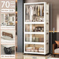 Multi-Layer Plastic Storage Cabinet for Home Use