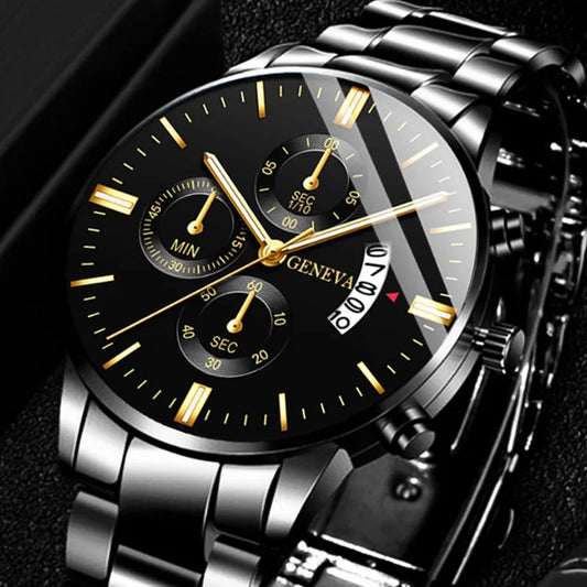 Luxury Stainless Steel Quartz Watch for Men