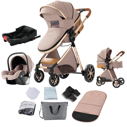 Lightweight 3 in 1 Baby Stroller Travel System