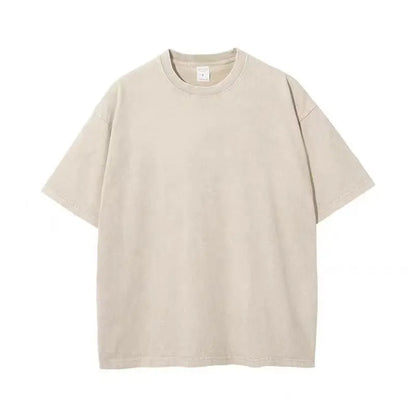 American Style Retro Heavyweight Cotton T-Shirt