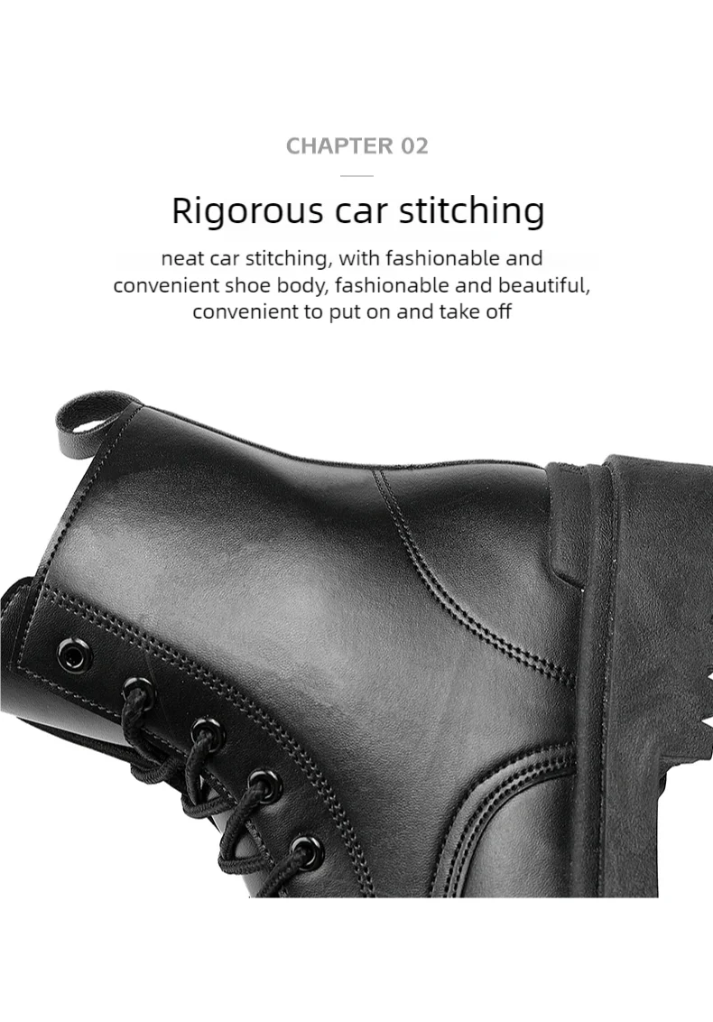Men's Leather Ankle Boots for Outdoor Hiking