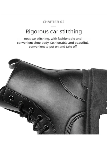 Men's Leather Ankle Boots for Outdoor Hiking