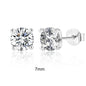 Canner Moissanite Stud Earrings 925 Sterling Silver